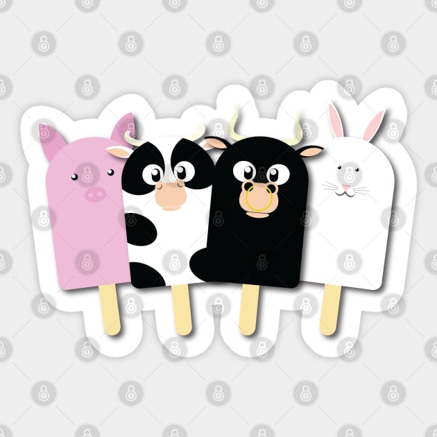 Animal Farm Popsicle Sticker by EyeseeMS